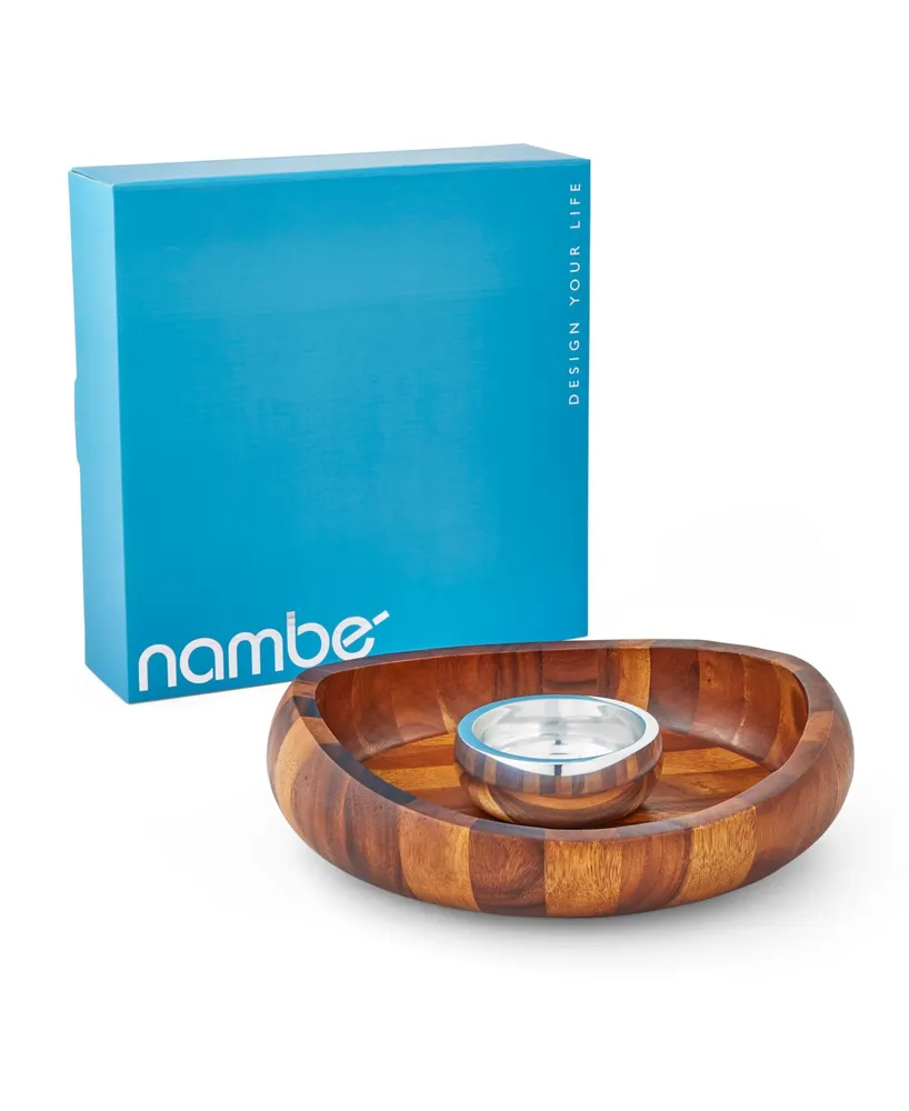 Nambe Butterfly Chip and Dip