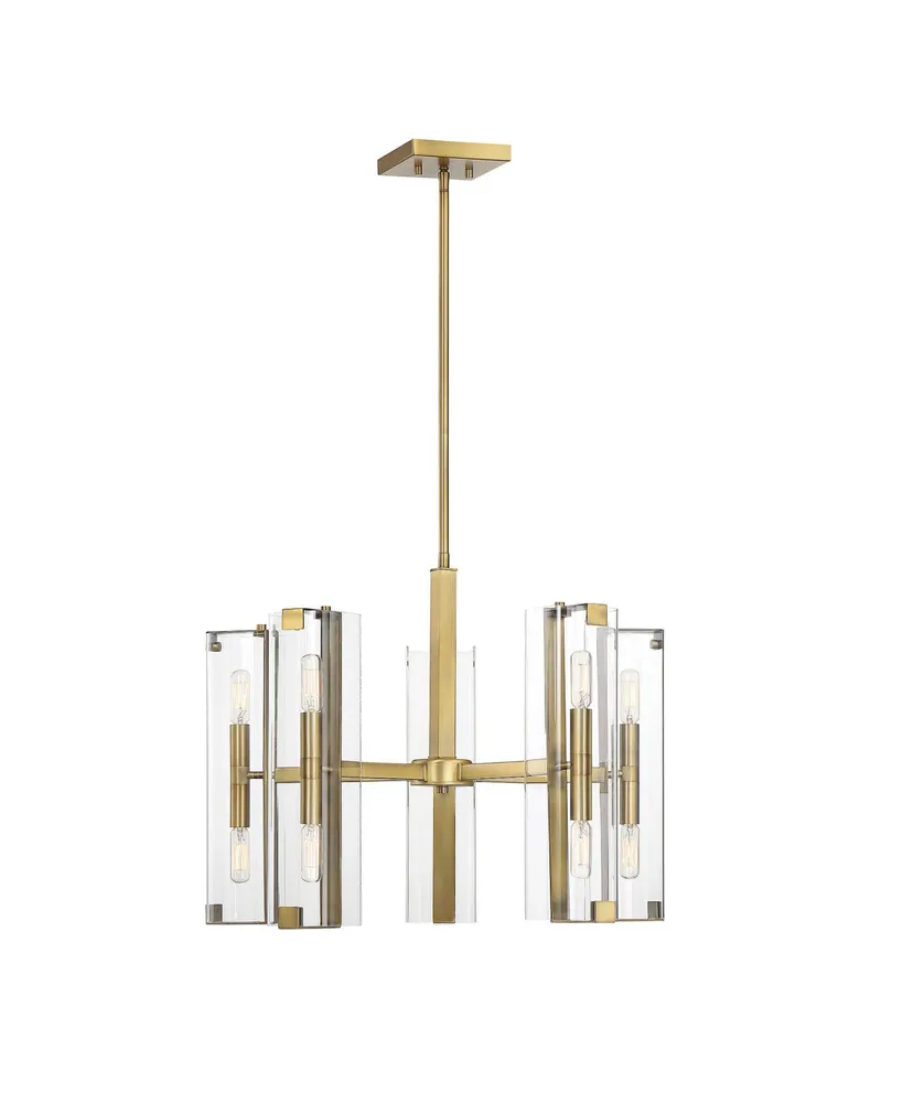 Savoy House Winfield 10-Light Chandelier in Warm Brass