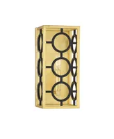 Savoy House Kirsch 1-Light Wall Sconce in Matte Black with True Gold