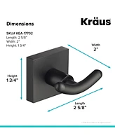 Kraus Ventus Bathroom Robe and Towel Double Hook