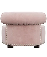 Hillsdale 22.5" Wood and Upholstered Lena Furniture Vanity Stool