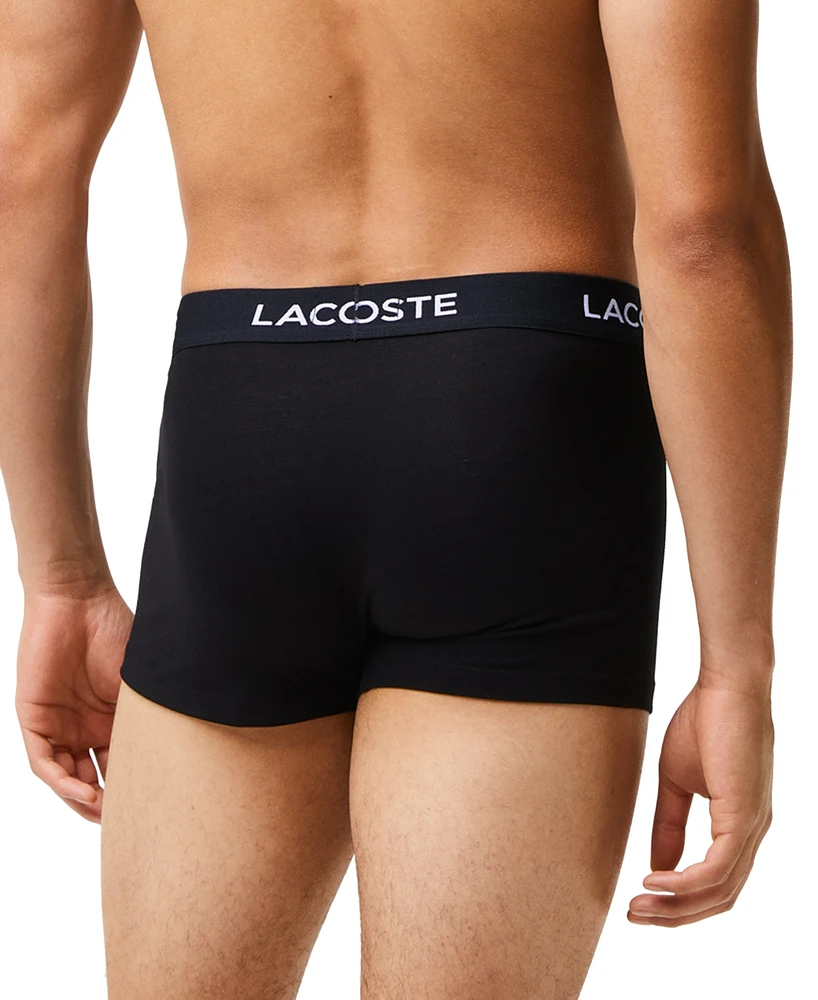 Lacoste Men's 5 Pack Cotton Trunk Underwear