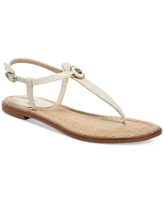 Sam Edelman Gigi Signet T-Strap Flat Sandals
