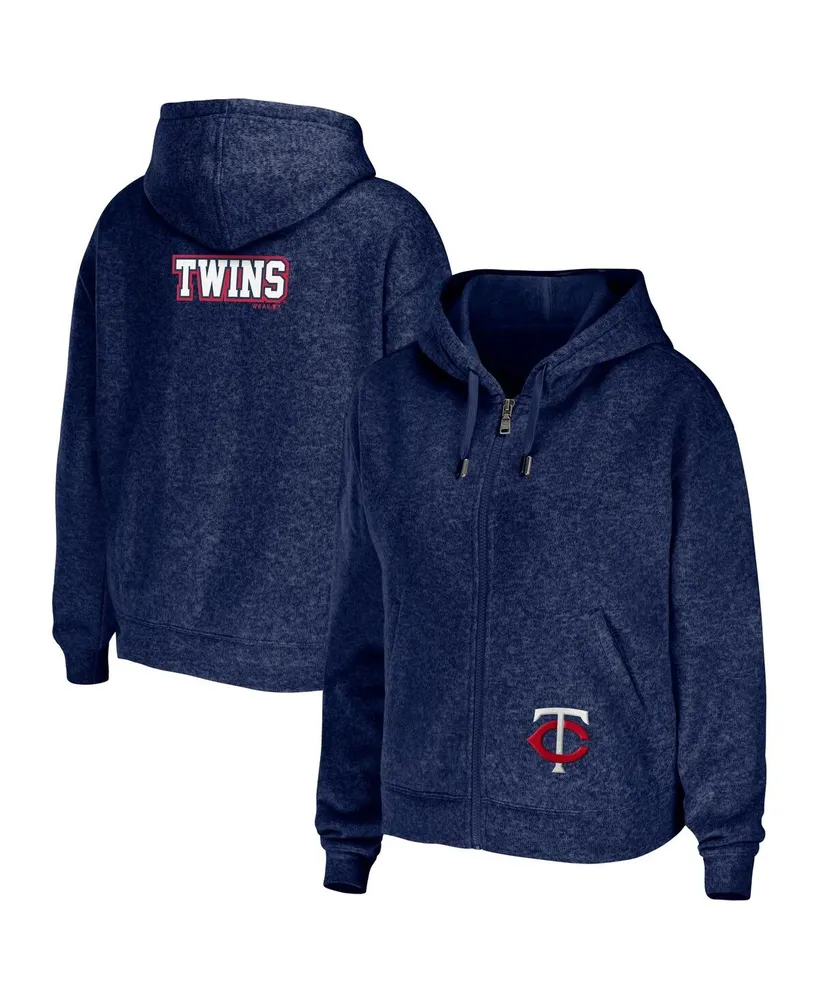 Women's Wear by Erin Andrews Gray Tennessee Titans Full-Zip Hoodie