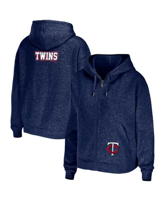 Women's Wear by Erin Andrews Navy Minnesota Twins Full-Zip Hoodie