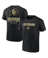 Men's Fanatics Black Colorado Buffaloes Game Day 2-Hit T-shirt