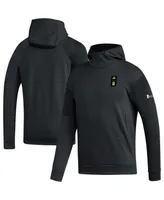 Men's adidas Black Nashville Sc Travel Pullover Hoodie