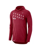 Men's Nike Crimson Oklahoma Sooners Team Performance Long Sleeve Hoodie T-shirt
