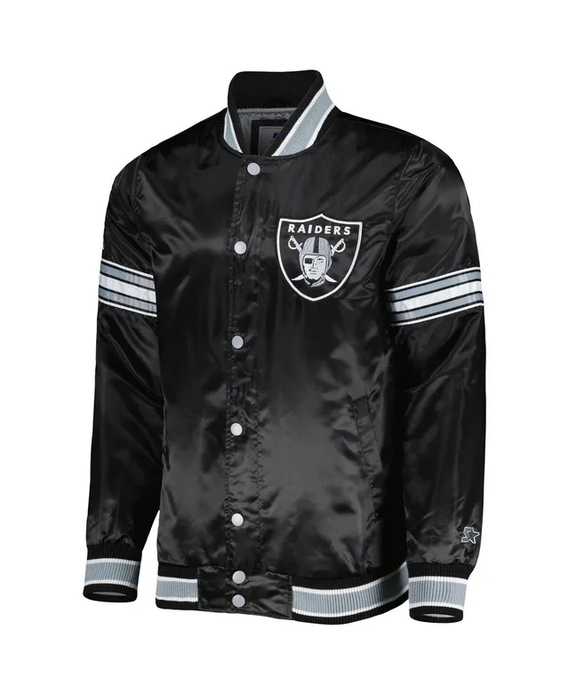 Las Vegas Raiders G-III Sports by Carl Banks Extreme Redzone Full-Snap  Varsity Jacket - Black