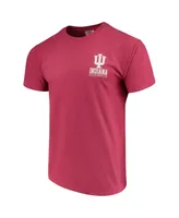 Men's Crimson Indiana Hoosiers Comfort Colors Campus Icon T-shirt