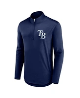 Men's Fanatics Navy Tampa Bay Rays Tough Minded Quarter-Zip Jacket