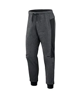 Men's Nike Heathered Gray, Black Washington Nationals Authentic Collection Flux Performance Jogger Pants