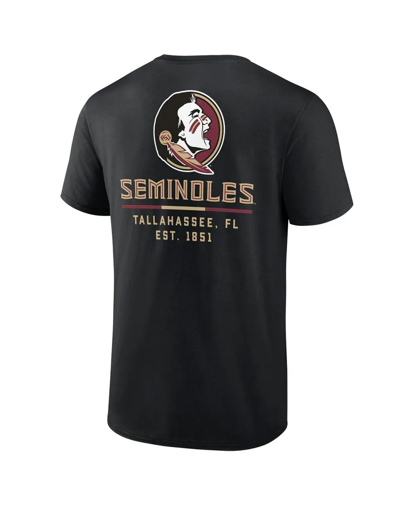 Men's Fanatics Black Florida State Seminoles Game Day 2-Hit T-shirt