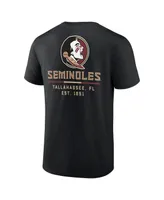 Men's Fanatics Black Florida State Seminoles Game Day 2-Hit T-shirt