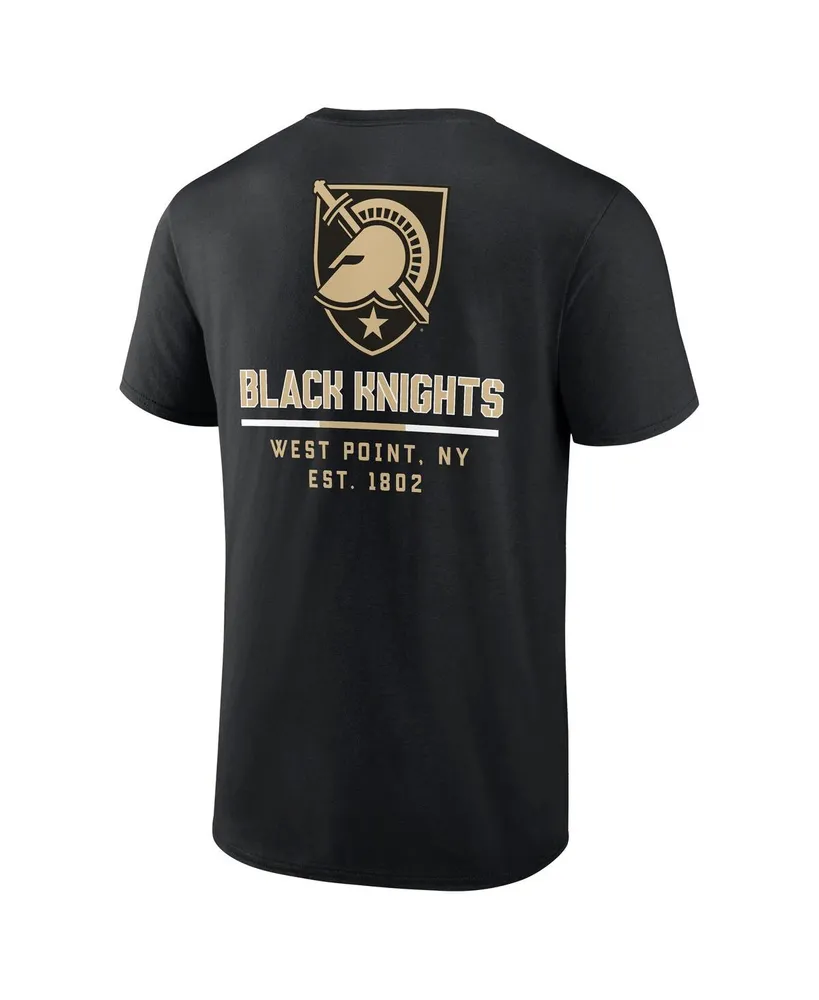 Men's Fanatics Black Army Knights Game Day 2-Hit T-shirt