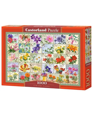 Castorland Vintage-like Floral Jigsaw Puzzle Set, 1000 Piece