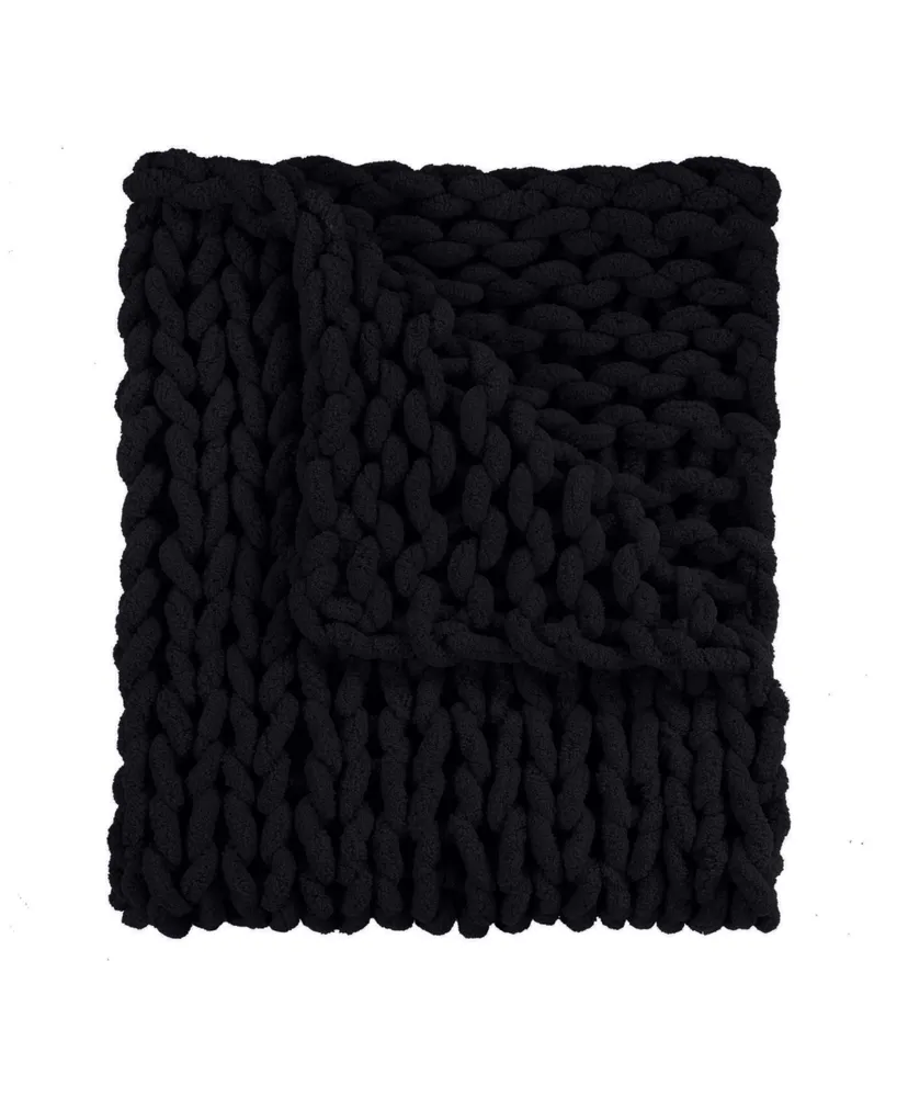 Donna Sharp Chenille Knitted Throw, 40" x 50"