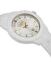 Versus Versace Men's 3 Hand Date Quartz Tokyo White Silicone Watch, 43mm