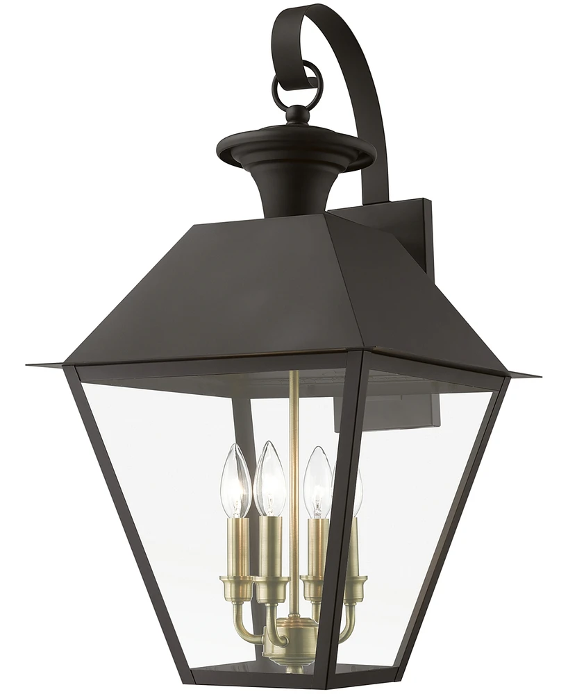 Livex Wentworth 4 Light Outdoor Extra Large Wall Lantern