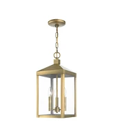 Livex Nyack 3 Light Outdoor Pendant Lantern