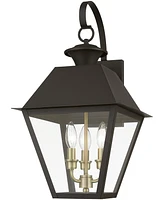 Livex Wentworth 3 Light Outdoor Large Wall Lantern