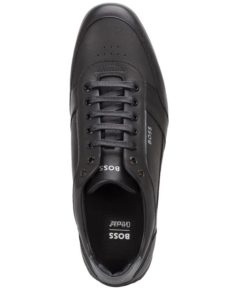 Boss by Hugo Men's Saturn Low-Profile Leather Sneaker
