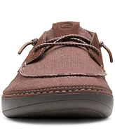 Clarks Men's Higley Tie Slip-On Canvas Boat Shoes