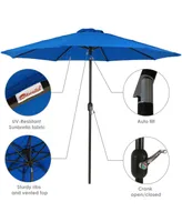 Sunnydaze Decor 9 ft Sunbrella Patio Umbrella with Tilt and Crank - Pacific Blue