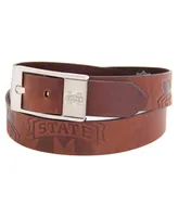 Men's Mississippi State Bulldogs Brandish Leather Belt - Brown