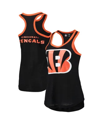 Women's G-iii 4Her by Carl Banks Black Cincinnati Bengals Tater Burnout Tank Top