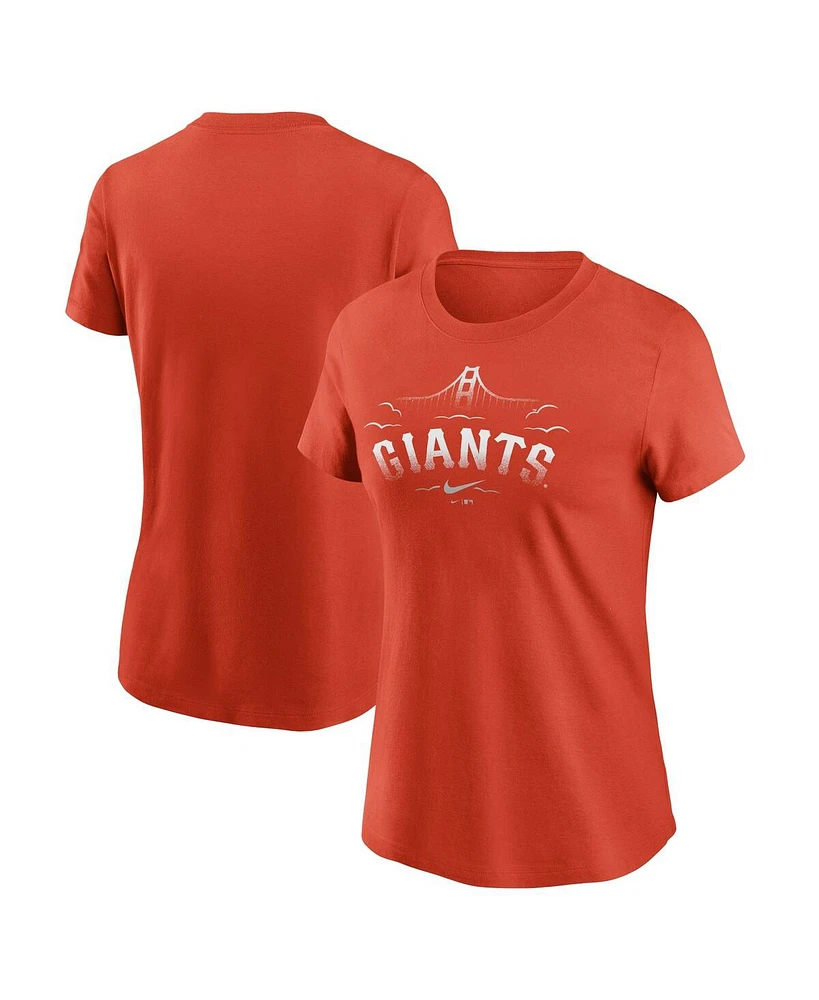 Women's Nike Orange San Francisco Giants City Connect T-shirt