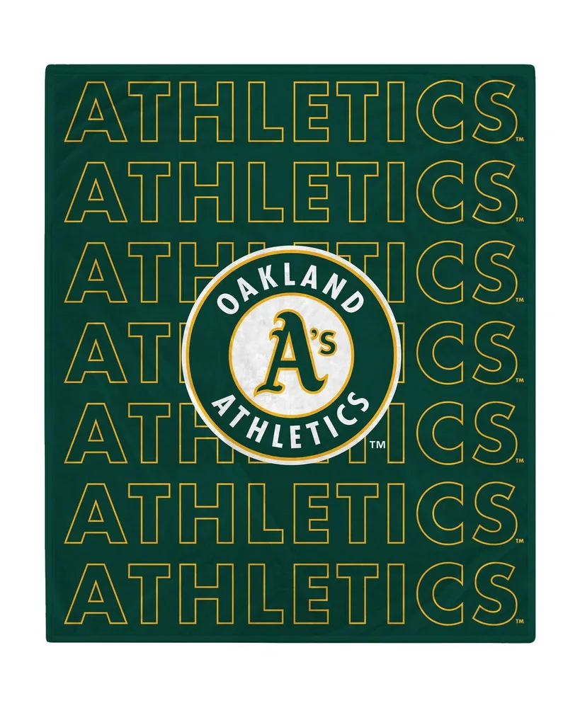 Oakland Athletics 60" x 70" Echo Wordmark Plush Blanket