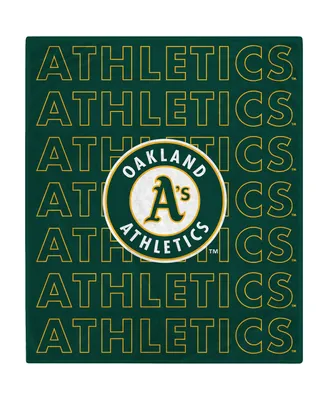 Oakland Athletics 60" x 70" Echo Wordmark Plush Blanket