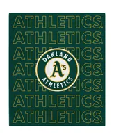 Oakland Athletics 60" x 70" Echo Wordmark Plush Blanket