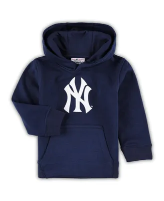 Toddler Boys and Girls Navy New York Yankees Team Primary Logo Fleece Pullover Hoodie