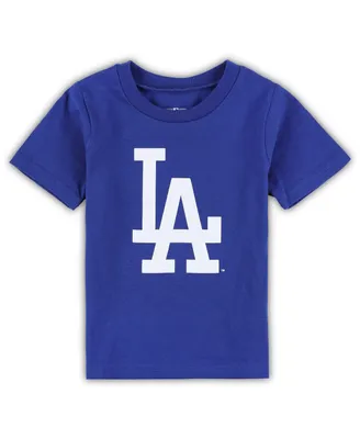 Toddler Boys and Girls Royal Los Angeles Dodgers Team Crew Primary Logo T-shirt