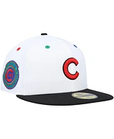 Men's New Era White, Black Chicago Cubs 1962 Mlb All-Star Game Primary Eye 59FIFTY Fitted Hat