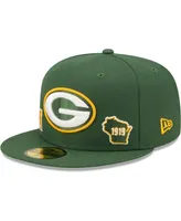 Men's New Era Green Green Bay Packers Identity 59FIFTY Fitted Hat