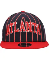 Men's New Era Navy and Red Atlanta Braves City Arch 9FIFTY Snapback Hat