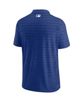 Men's Nike Royal Kansas City Royals Authentic Collection Striped Performance Pique Polo Shirt