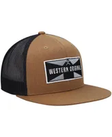 Men's Hooey Tan, Black Holley Trucker Snapback Hat