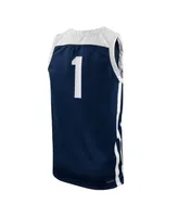 Men's Nike #1 Navy Butler Bulldogs Replica Basketball Jersey