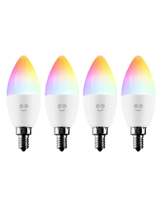 Geeni Prisma Plus Candle Wi-Fi Led Smart Bulb, B11 Candelabra, 4W, E12 Base 350lm Tunable and Dimmable Rgb Bulb, Compatible with Alexa and The Google