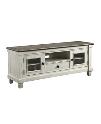 Timbre 64" Tv Stand - 2-Tone Finish- Antique