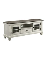 Timbre 64" Tv Stand - 2-Tone Finish- Antique