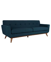 Opal 90" Linen Tufted Sofa