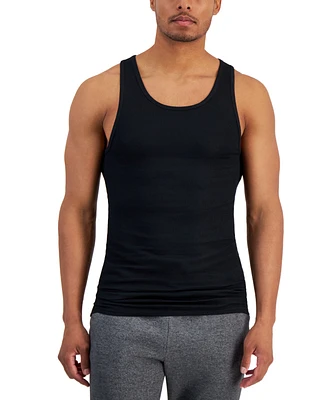 Alfani Men's 4-Pk. Regular-Fit Solid Tanks, Created for Macy's