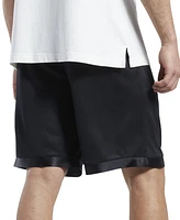 Reebok Men's Regular-Fit Logo-Print Mesh Basketball Shorts