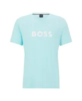 Boss by Hugo Men's Cotton Relaxed-Fit Contrast Logo T-shirt
