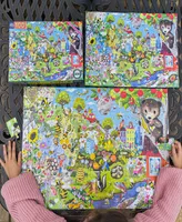 Eeboo Love of Bees 100 Piece Jigsaw Puzzle Set, Ages 5 and up